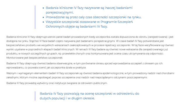 IV faza badań klinicznych – pytania do PZH i brak odpowiedzi